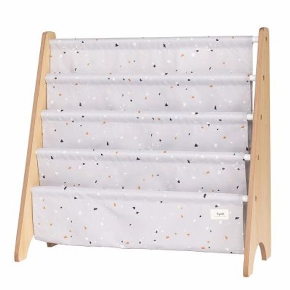 3 SPROUTS STOJAN NA KNÍŽKY RECYCLED TERRAZZO/LIGHT GRAY - DEKORACE A POLIČKY - SPINKÁNÍ