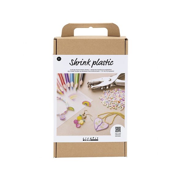 CREATIV COMPANY KREATIVNÍ SADA ŠPERKY ZE SMRŠŤOVACÍ FÓLIE - NAVLÉKÁNÍ - PRO DĚTI