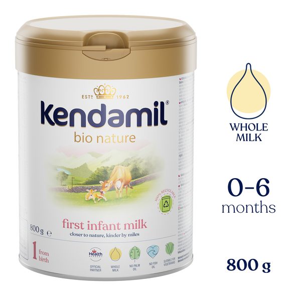 KENDAMIL BIO NATURE 1 (800 G) - KOJENECKÁ MLÉKA - KRMENÍ