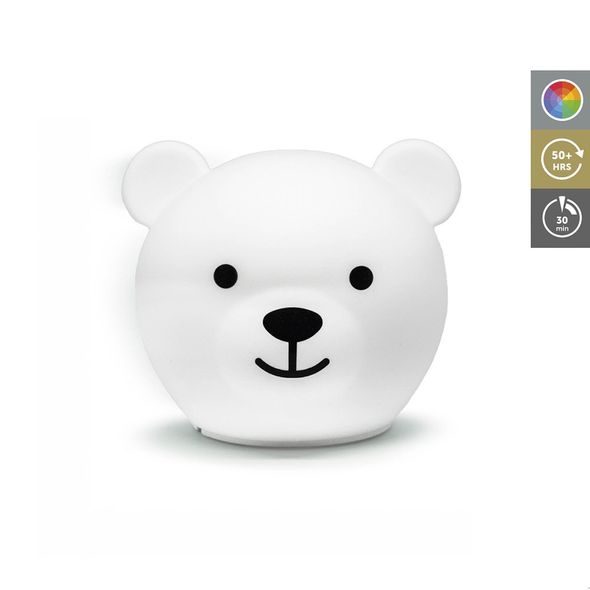 ZAZU MEDVÍDEK BOR - SILIKONOVÉ VÍCEBAREVNÉ NOČNÍ SVĚTLO - NOČNÍ SVĚTLA - SPINKÁNÍ
