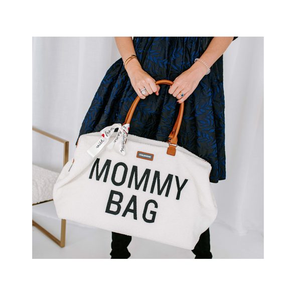 CHILDHOME PŘEBALOVACÍ TAŠKA MOMMY BAG TEDDY OFF WHITE - PŘEBALOVACÍ TAŠKY - KOČÁRKY A PŘÍSLUŠENSTVÍ