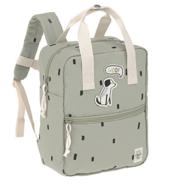 LÄSSIG MINI SQUARE BACKPACK HAPPY PRINTS LIGHT OLIVE - BATOHY A TAŠKY - PRO DĚTI