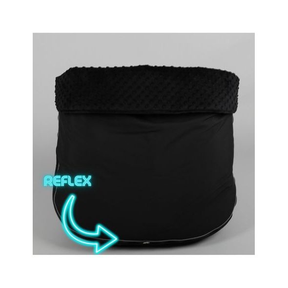 NÁNOŽNÍK DOUBLE ČERNÝ S ČERNOU MINKY REFLEX - NÁNOŽNÍKY - KOČÁRKY A PŘÍSLUŠENSTVÍ