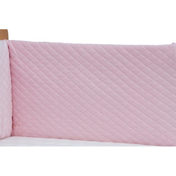 SCARLETT MANTINEL DO POSTÝLKY 4-DÍLNÝ PROŠÍVANÝ RŮŽOVÁ 180X30CM - MANTINELY - SPINKÁNÍ