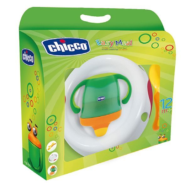 CHICCO JÍDELNÍ SADA 12M+ - MISKY, TALÍŘKY A PODLOŽKY - KRMENÍ