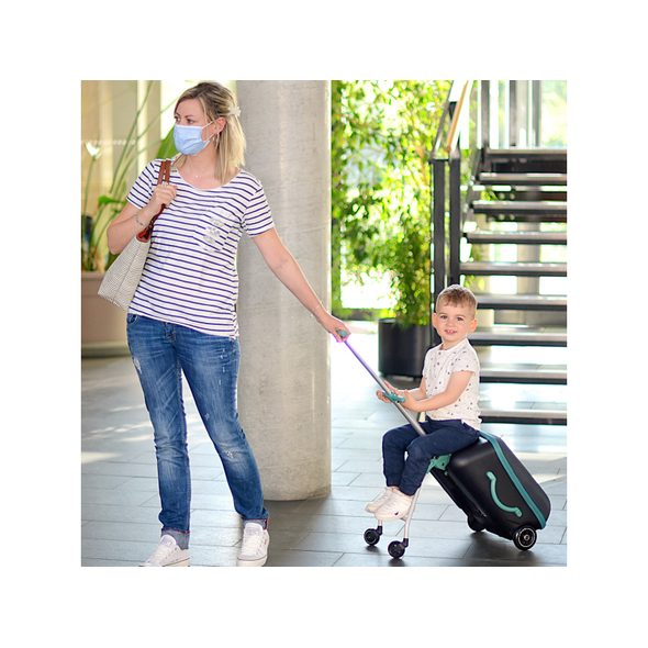 BEABA KUFR NA KOLEČKÁCH SE SEDÁTKEM EAZY GREEN BLUE - BATOHY A TAŠKY - PRO DĚTI