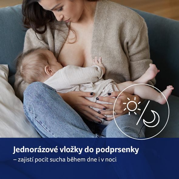 LOVI VLOŽKY DO PODPRSENKY ANTIBAKTERIÁLNÍ DISCREET ELEGANCE 20KS ČERNÉ - PRSNÍ VLOŽKY - PRO MAMINKY