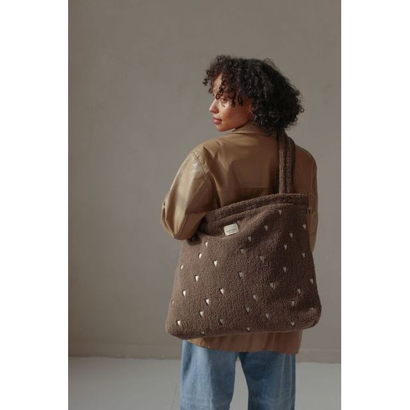 STUDIO NOOS TEDDY HEARTS PŘEBALOVACÍ TAŠKA BROWN HEARTS - PŘEBALOVACÍ TAŠKY - KOČÁRKY A PŘÍSLUŠENSTVÍ