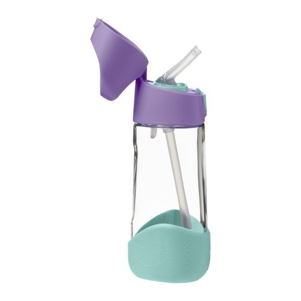 B.BOX LÁHEV NA PITÍ S BRČKEM 450 ML - LILAC POP - SPORTOVNÍ LAHVE - KRMENÍ