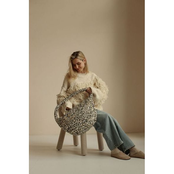 STUDIO NOOS SOFT COTTON CROSS BODY BAG LEOPARD - ORGANIZÉRY A KOŠÍKY - KOČÁRKY A PŘÍSLUŠENSTVÍ