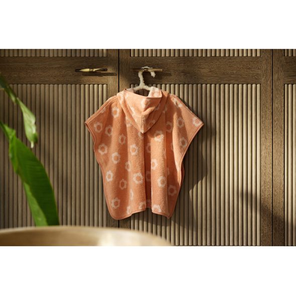 JOLLEIN OSUŠKA PONČO FROTÉ JACQUARD FLOWER - OSUŠKY A DĚTSKÉ ŽUPANY - KOUPÁNÍ A ZDRAVÍ