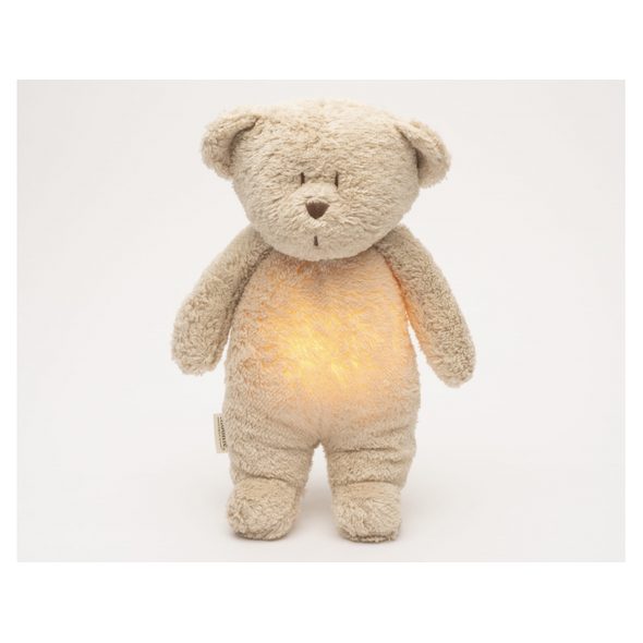 MOONIE USÍNÁČEK MEDVĚD 2.0 ORGANIC SAND - USÍNÁČCI ŠUMÍCÍ / S TLUKOTEM - PRO DĚTI