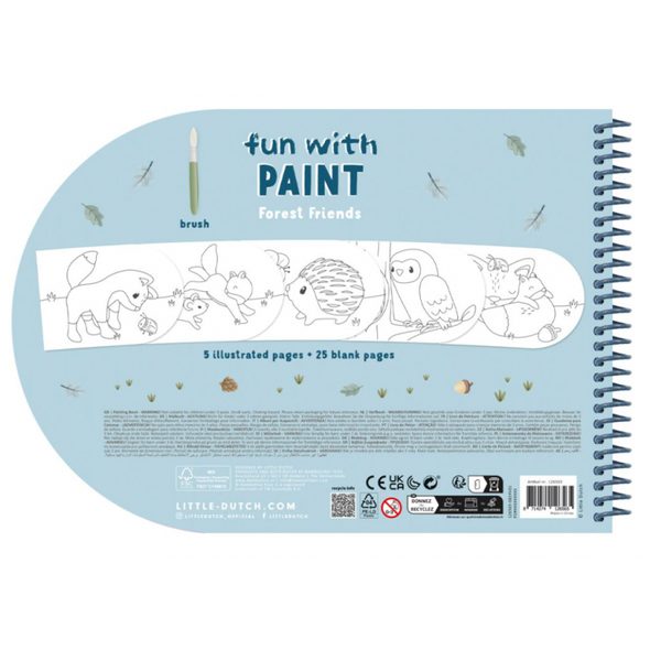 LITTLE DUTCH OMALOVÁNKY S VODOVKAMI FOREST FRIENDS - FOREST FRIENDS - PRO DĚTI
