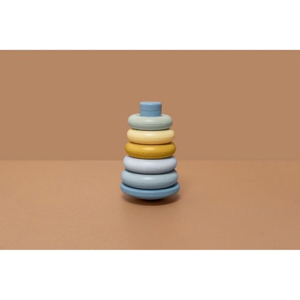 LITTLE DUTCH NASAZOVACÍ KROUŽKY MODRÉ - STOHOVACÍ HRAČKY - PRO DĚTI