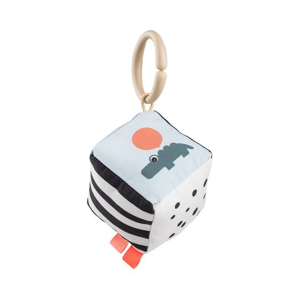 DONE BY DEER KONTRASTNÍ MĚKKÁ KOSTKA HAPPY CLOUDS - HRAČKY K ZAVĚŠENÍ - PRO DĚTI