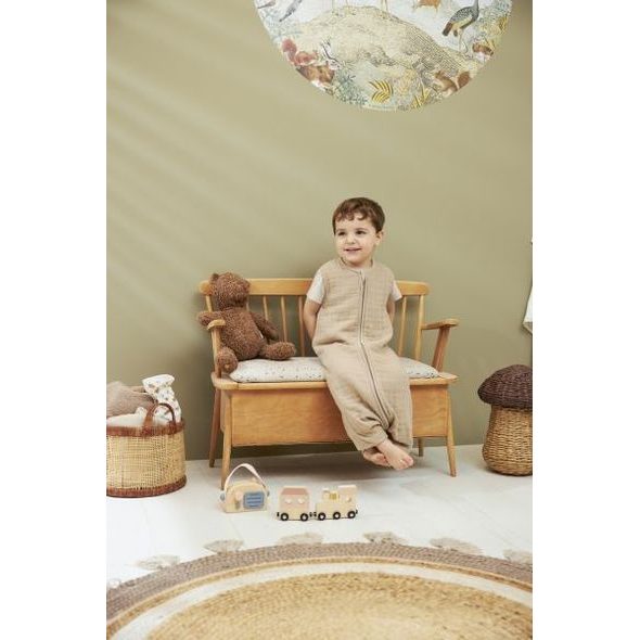 MEYCO LETNÍ MUŠELÍNOVÝ JUMPER VEL.104 - SAND - SPACÍ PYTLE - SPINKÁNÍ