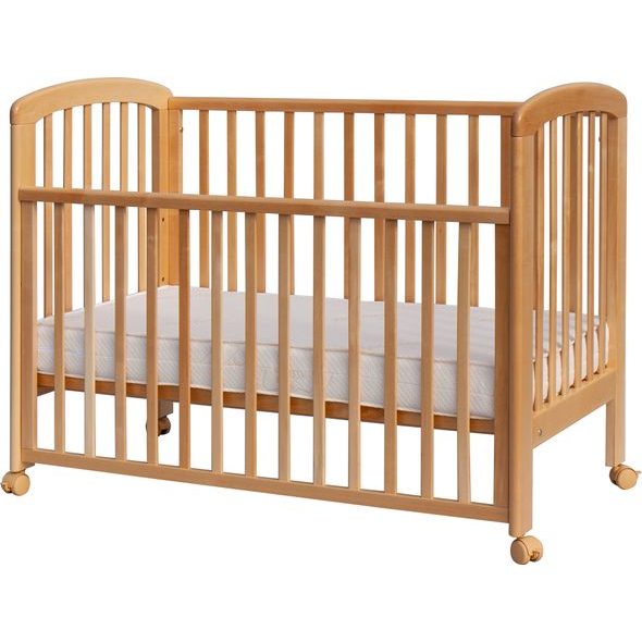 SCARLETT DĚTSKÁ POSTÝLKA SCARLETT DONA - PŘÍRODNÍ - STAHOVACÍ BOČNICE - 120 X 60 CM - DŘEVĚNÉ POSTÝLKY - SPINKÁNÍ