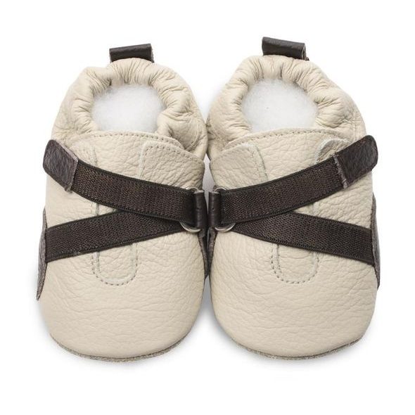 SHOOSHOOS DĚTSKÉ KOŽENÉ BOTIČKY BEIGE/WRAP - BOTIČKY - PRO DĚTI