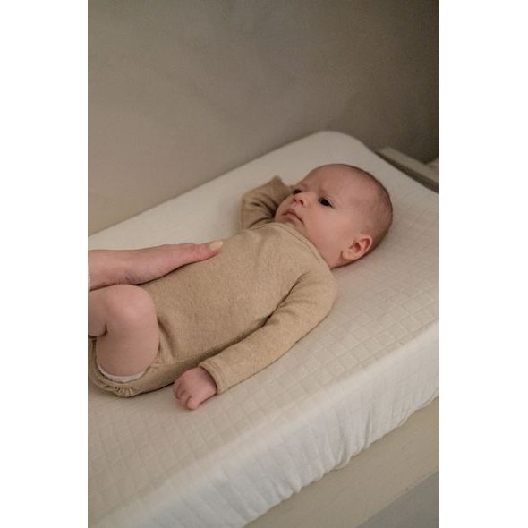 LODGER BODY S DLOUHÝM RUKÁVEM MELANGE BEIGE VEL. 56 - BODY - PRO DĚTI