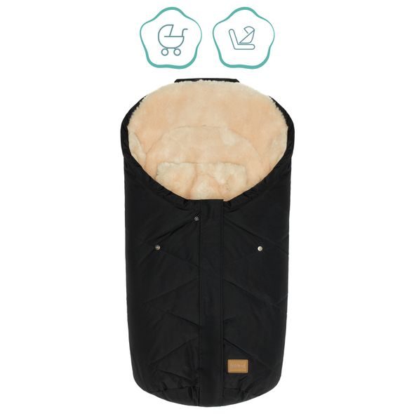FILLIKID FUSAK ZIMNÍ VEGAN STYLE BLACK - FUSAKY DO KOČÁRKU - KOČÁRKY A PŘÍSLUŠENSTVÍ