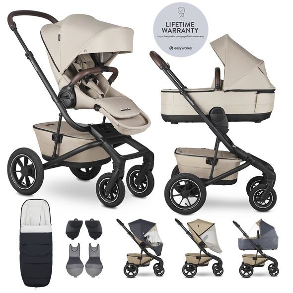 EASYWALKER KOČÁREK KOMBINOVANÝ JIMMEY EXPLORE PEARL TAUPE AIR - KOMBINACE S PŘÍSLUŠENSTVÍM - KOČÁRKY A PŘÍSLUŠENSTVÍ