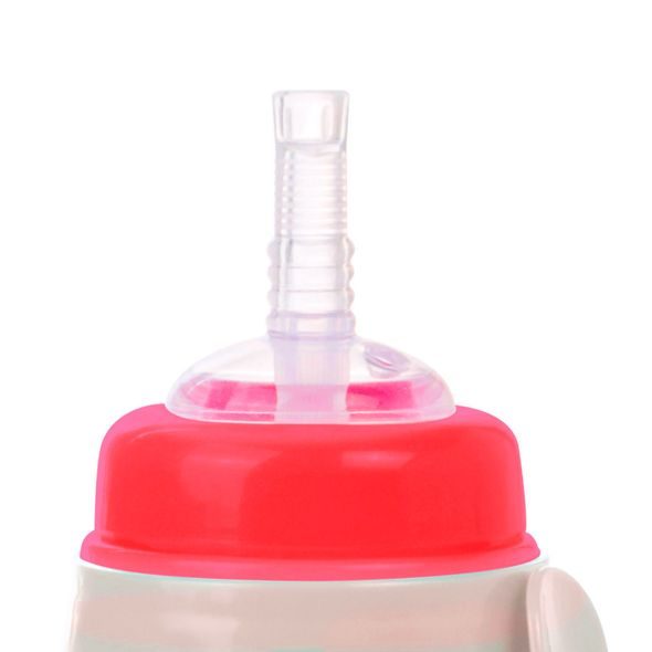 CANPOL BABIES LÁHEV SPORTOVNÍ S NEVYLÉVACÍ SLÁMKOU HELLO LITTLE 350 ML BÉŽOVÁ - SPORTOVNÍ LAHVE - KRMENÍ