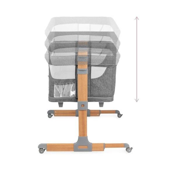 MOMI POSTÝLKA SMART BED 4V1 ŠEDÁ - KOŠÍKY A KOLÉBKY - SPINKÁNÍ