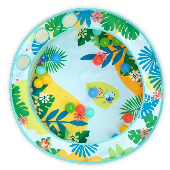 BRIGHT STARTS HRACÍ BAZÉNEK S MÍČKY ROWDY RAINFOREST™ STOW & GO, 6M+ - PÍSKOVIŠTĚ A BAZÉNKY - PRO DĚTI