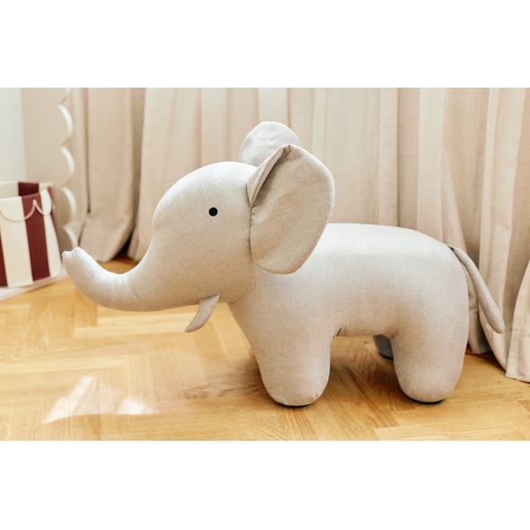 CHILDHOME SLON TEXTILNÍ STOJÍCÍ GREY - PLYŠOVÉ A MAŇÁSCI - PRO DĚTI