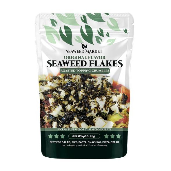 SEAWEED MOŘSKÉ ŘASY VE FORMĚ KOUSKŮ JAKO TOPPING DO SALÁTŮ 40 G - VAŘENÍ A PEČENÍ - PRO MAMINKY