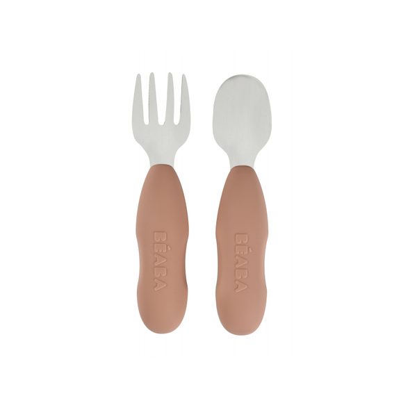 BEABA PRVNÍ TRÉNOVACÍ PŘÍBOR 2-DÍLNÝ PRALINE - LŽIČKY A PŘÍBORY - KRMENÍ