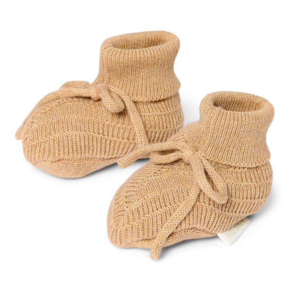 LITTLE DUTCH BOTIČKY PLETENÉ SAFARI FRIENDS SOFT TAN VEL. 62/74 - KOJENECKÉ CAPÁČKY - PRO DĚTI
