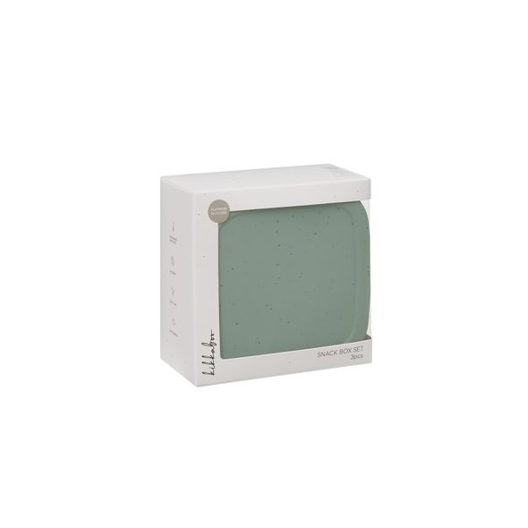 KIKKABOO SADA BOXŮ NA SVAČINU 3 KS PLATINUM SILICONE SAGE - KRABIČKY NA SVAČINU - KRMENÍ