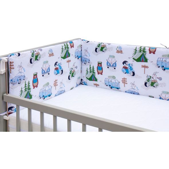 SCARLETT MANTINEL DO POSTÝLKY 4DÍLNÝ FANY MODRÁ 180X30CM - MANTINELY - SPINKÁNÍ