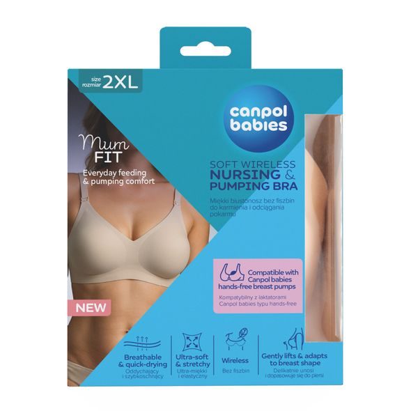 CANPOL BABIES PODPRSENKA NA KOJENÍ A ODSÁVÁNÍ MUMFIT 2XL - TĚHOTENSKÉ SPODNÍ PRÁDLO - PRO MAMINKY