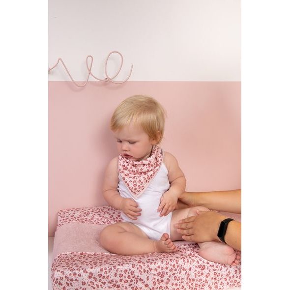 BEBE-JOU FROTÉ NÁVLEK NA MALOU PODLOŽKU BÉBÉ-JOU LEOPARD PINK, 72X44CM - POTAHY NA PŘEBALOVACÍ PODLOŽKY - PŘEBALOVÁNÍ