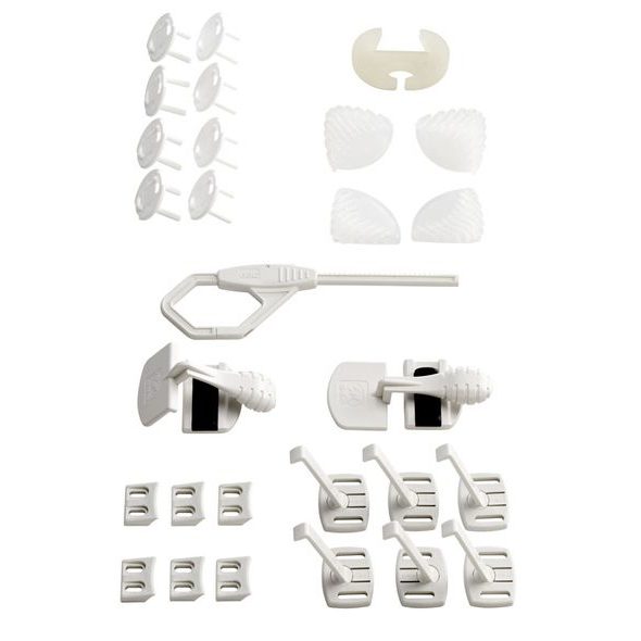 BABYDAN SADA BEZPEČNOSTNÍCH PRVKŮ STARTER SET, 22 KS - BEZPEČNOST DĚTÍ V DOMÁCNOSTI - KOUPÁNÍ A ZDRAVÍ