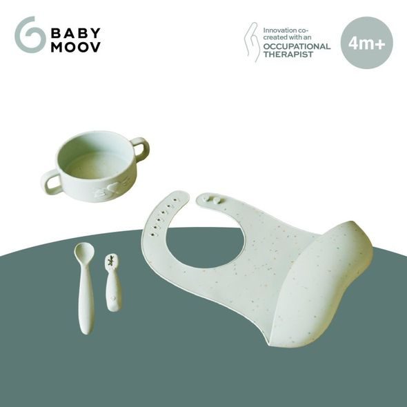 BABYMOOV SILIKONOVÁ JÍDELNÍ SADA BABY FIRST MEAL SET - VÝHODNÉ SADY - KRMENÍ