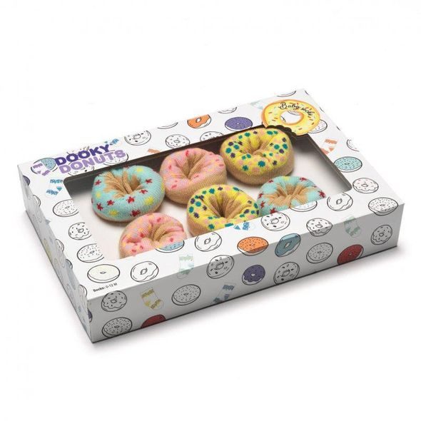 DOOKY GIFT DONUTS PONOŽKY 3 PÁRY - PONOŽKY A PUNČOCHY - PRO DĚTI