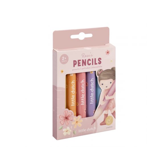 LITTLE DUTCH PASTELKY 6 KS ROSA - LITTLE DUTCH - PRO DĚTI
