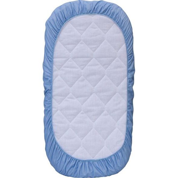 NEPROPUSTNÉ PROSTĚRADLO DO KOČÁRKU SCARLETT - TENCEL - 75X35 CM - MODRÉ - PROSTĚRADLA DO KOČÁRKU - KOČÁRKY A PŘÍSLUŠENSTVÍ