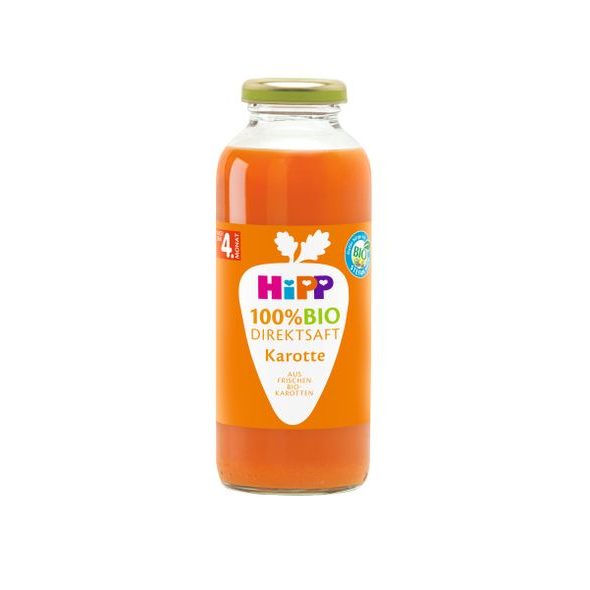 HIPP 100% BIO JUICE KAROTKOVÁ ŠŤÁVA 330 ML - NÁPOJE - KRMENÍ