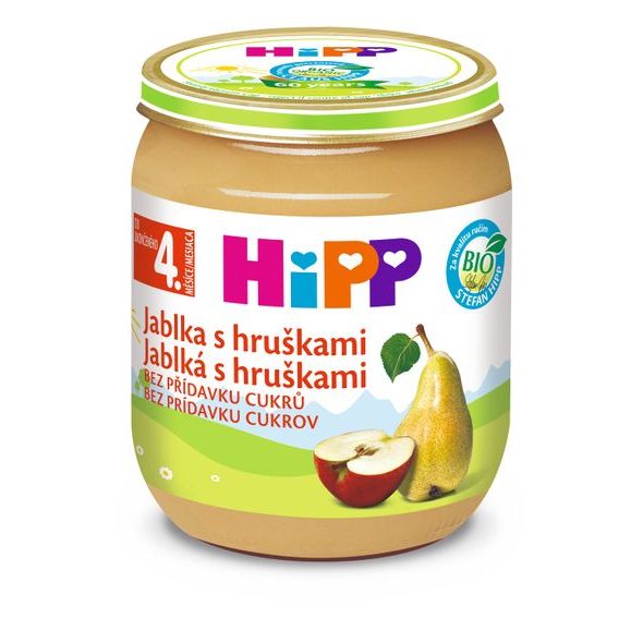 HIPP BIO JABLKA S HRUŠKAMI - OVOCE/DEZERTY - KRMENÍ