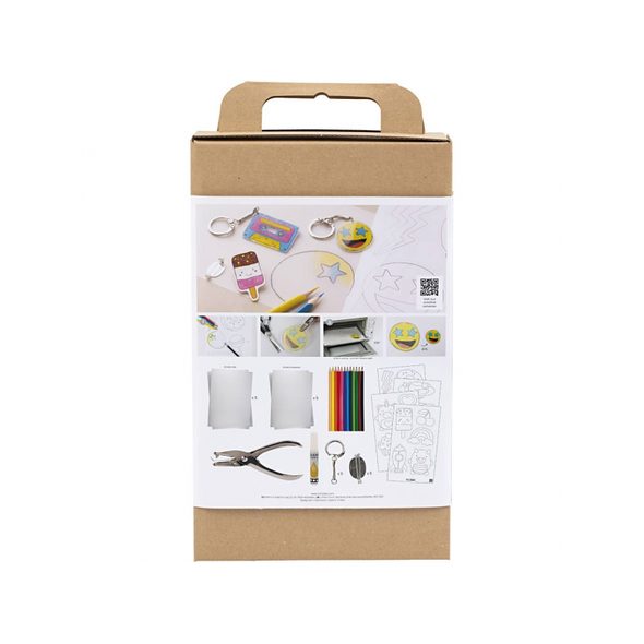 CREATIV COMPANY KREATIVNÍ SADA PŘÍVĚSKY ZE SMRŠŤOVACÍ FÓLIE - VÝTVARNÉ POMŮCKY A HRAČKY - PRO DĚTI