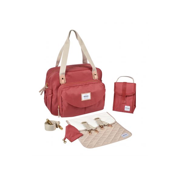 BEABA PŘEBALOVACÍ TAŠKA GENEVA TERRACOTTA - PŘEBALOVACÍ TAŠKY - KOČÁRKY A PŘÍSLUŠENSTVÍ