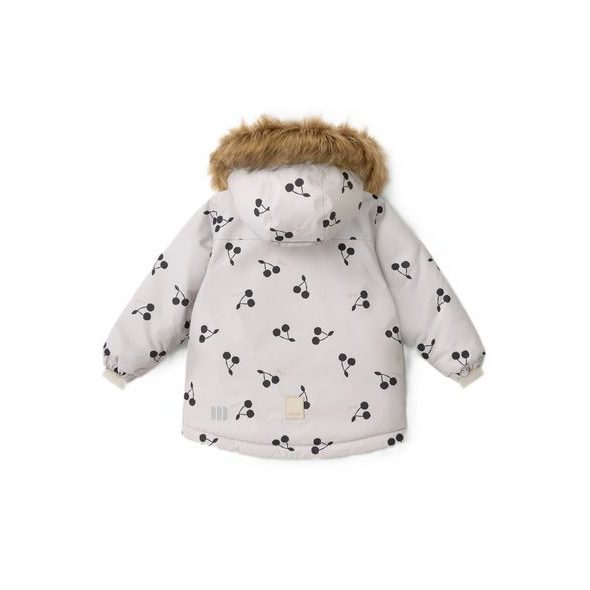 LEOKID ZIMNÍ BUNDA TULLY SILVER CLOUD CHERRIES VEL. 104 - BUNDY - PRO DĚTI