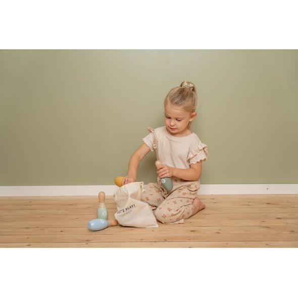 LITTLE DUTCH BOWLING DŘEVĚNÝ - MOTORICKÉ A HRY - PRO DĚTI