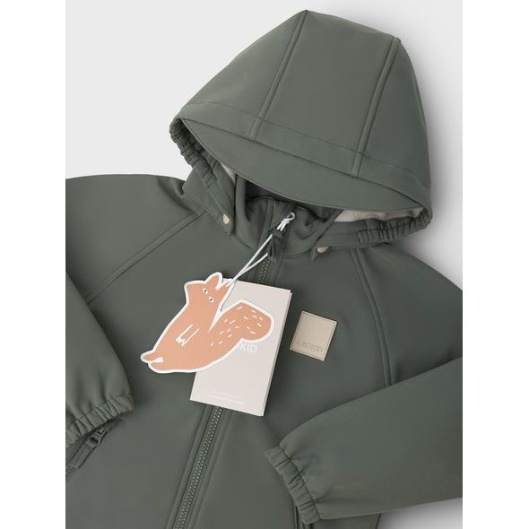 LEOKID SOFTSHELLOVÁ BUNDA LAKE AGAVE GREEN VEL. 92 - BUNDY - PRO DĚTI