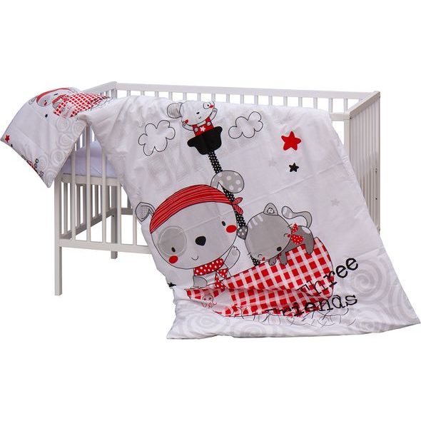 SCARLETT DĚTSKÁ POSTÝLKA S KOMPLETNÍ VÝBAVOU SCARLETT 120 X 60 CM - BANDY - DŘEVĚNÉ POSTÝLKY - SPINKÁNÍ