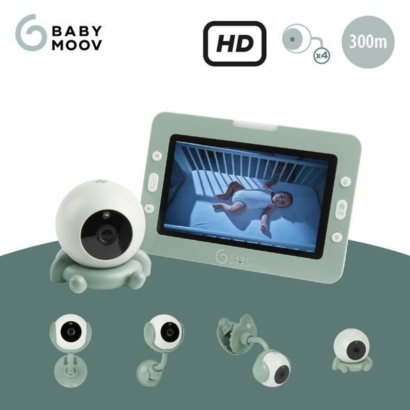 BABYMOOV VIDEO BABY MONITOR YOO-GO PLUS HD - ELEKTRONICKÉ CHŮVIČKY - SPINKÁNÍ